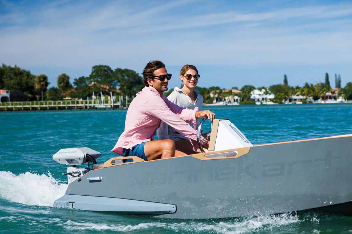 Navy Electric Outboard Motor