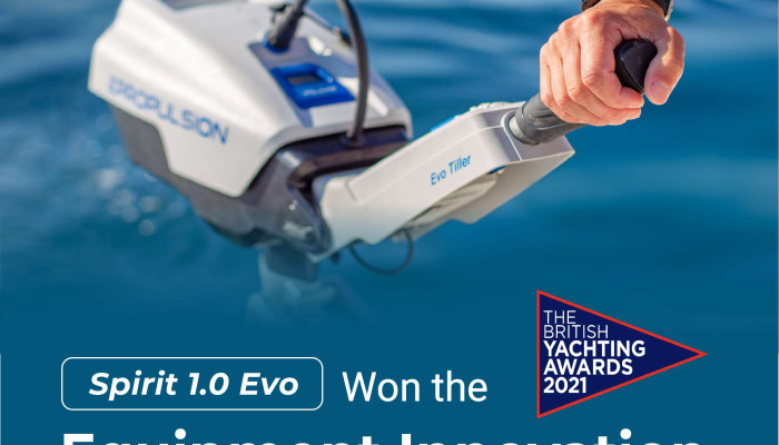 ePropulsion Spirit 1.0 Evo Selected as Equipment Innovation of the Year winner