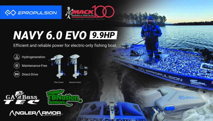 ePropulsion Announces Sponsorship of Electric Bass Fishing in Georgia
